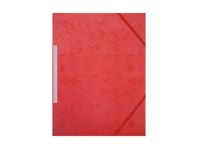 Gumis mappa A4, prespán karton OfficeArt piros
