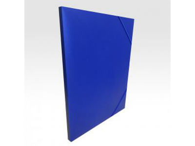 Gumis mappa A4, műanyag gerincvastagított 15mm, Bluering® kék