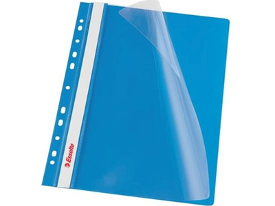 Gyorsfűző lefűzhető A4, PP  10 db/csomag, Esselte Vivida kék