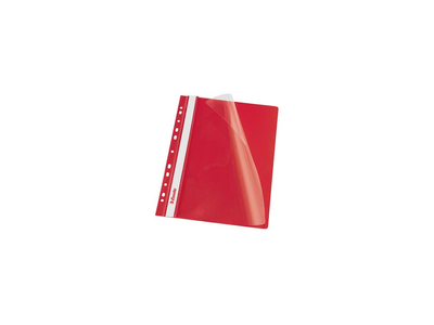 Gyorsfűző lefűzhető A4, PP  10 db/csomag, Esselte Vivida piros