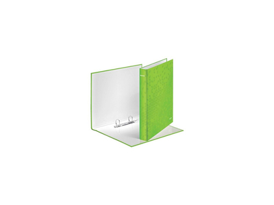 Gyűrűskönyv A4, Maxi 4cm, 2 gyűrű, D alakú, karton Leitz Wow zöld