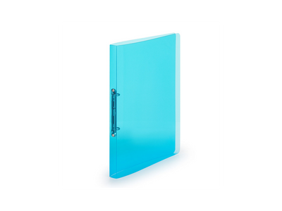 Gyűrűskönyv A4, 2 gyűrűs 2cm gerinc áttetsző PP,  Karton P+P Lines kék