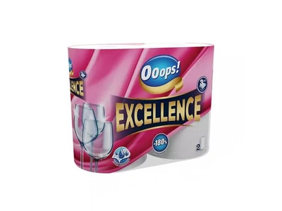 Háztartási papírtörlő kéztörlő 3 rétegű 2 tekercs/csomag 75 lap/tekercs Ooops! Excellence