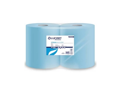 Ipari törlő 3 rétegű átmérő: 25 cm 500 lap/tekercs cellulóz kék 2 tekercs/karton Strong Blue 3.500 Lucart_851323J