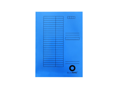 Iratgyűjtő, táblázatos pólyás dosszié A4, 230g. karton Bluering® kék
