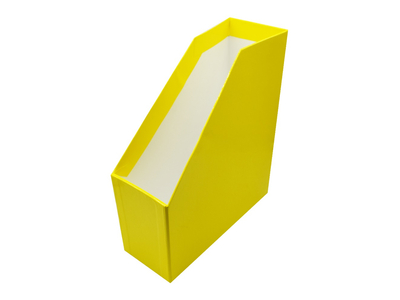 Iratpapucs 9cm, karton, lakkozott Bluering® sárga
