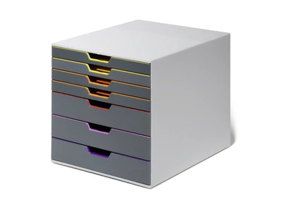 Fiókos irattároló, 7 fiókkal, Durable Varicolor® 7