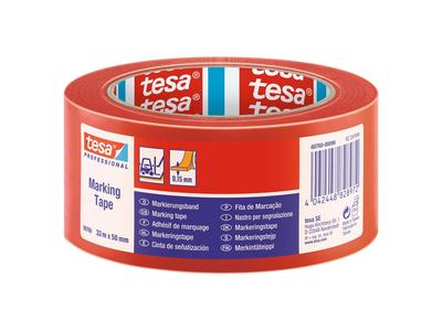 Jelölőszalag 50mmX33m Tesa piros