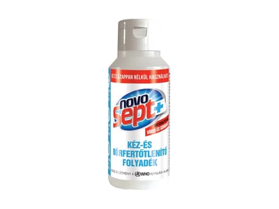 Kéz- és bőrfertőtlenítő 120 ml., visszazárható flip-top kupakkal Novosept