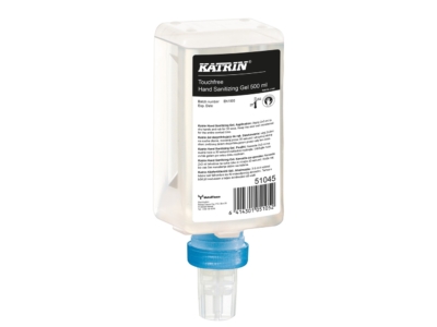 Kéz- és bőrfertőtlenítő utántöltő gél szenzoros adagolóba 500 ml Katrin Touchfree_51045