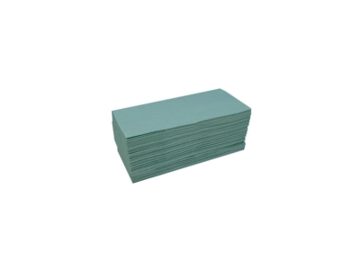 Kéztörlő 1 rétegű, V hajtogatású 250 lap/csomag lapméret: 23x25cm 100% újrahasznosított Bluering® zöld
