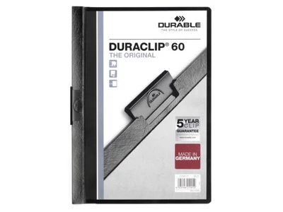 Klip mappa 60lap Durable Duraclip®, fekete