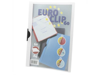 Klipp mappa A4, 60lap Durable Euroclip fehér