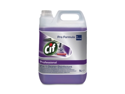 Kombinált kézi általános tisztító- fertőtlenítő és mosogatószer 5 liter 2in1 Cleaner Disinfectant Professional Cif