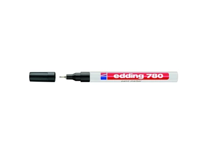 Lakkmarker 0,8mm, kerek Edding 780 fekete