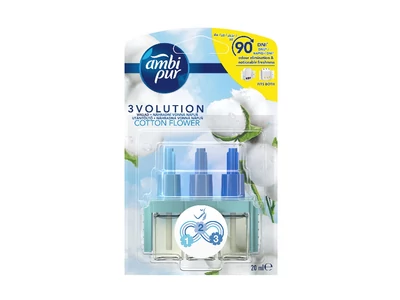 Légfrissítő elektromos utántöltő 20 ml Ambi Pur 3 Volution Cotton Flower