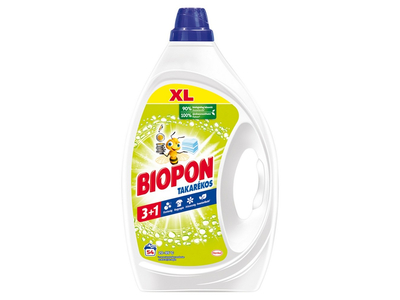 Mosógél 2,43 liter (54 mosás) fehér ruhákhoz Biopon Takarékos Universal