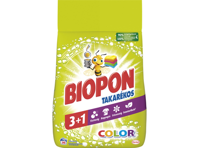 Mosópor 2,1 kg (35 mosás) színes ruhákhoz Biopon Takarékos