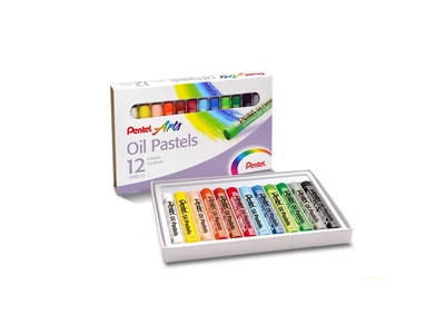 Kréta olajpasztell készlet, PHN-12U Pentel, 12 klf. szín
