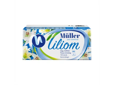 Papírzsebkendő 3 rétegű 100 db/csomag Liliom illatmentes