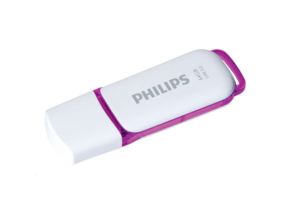 Pendrive USB 3.0 64Gb. Snow Edition Philips fehér-lila