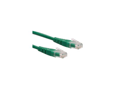 Kábel UTP CAT6, 0,5m, Roline zöld