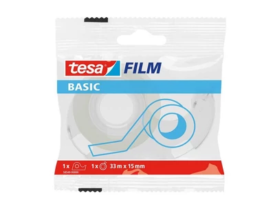Ragasztószalag átlátszó + adagoló 15mmx33m Tesa