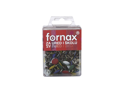 Rajzszeg BC-22 színes műanyag dobozban Fornax