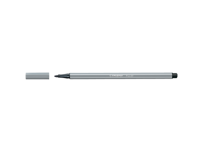 Rostirón, filctoll 1mm, M STABILO Pen 68 középszürke