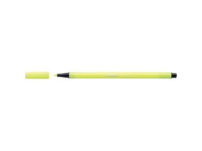 Rostirón, filctoll 1mm, STABILO Pen 68 neon sárga