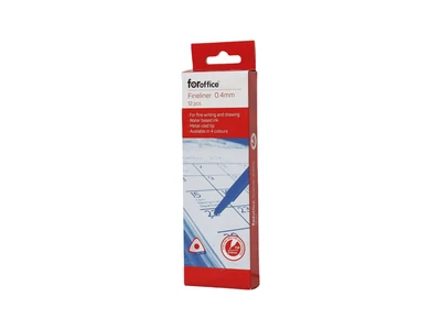 Rostirón, tűfilc vízbázisú, 0,4mm, Foroffice kék