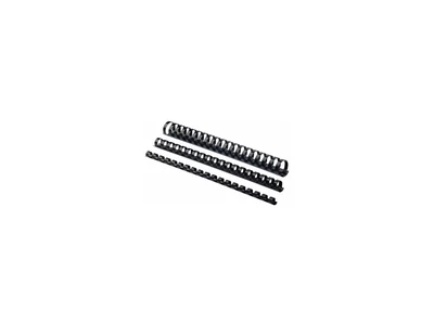 Spirál, műanyag, 22mm, 151-180lap, 50 db/doboz, Fellowes® fekete