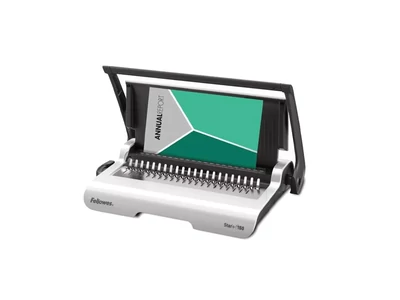 Spirálozógép, műanyag spirálkötéshez, manuális, 150lap, Fellowes® Star+