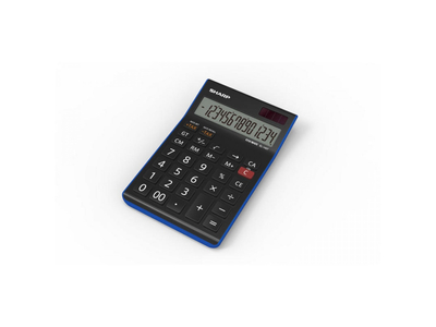 Számológép asztali 14 digit Sharp EL-145T-BL kék