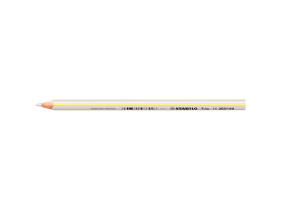 Színes ceruza készlet, háromszögletű vastag, STABILO TRIO 203/18 18 klf. szín