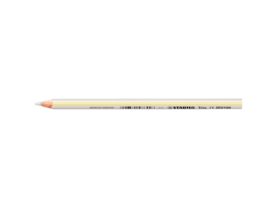 Színes ceruza vastag háromszögletű STABILO TRIO 203/100 fehér