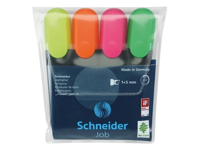 Szövegkiemelő készlet 1-5mm, Schneider Job 150. 4 klf. szín