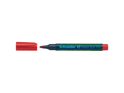 Tábla- és flipchart marker utántölthető 1-3mm, kúpos Schneider Maxx Eco 110 piros