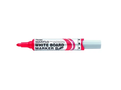 Táblamarker 2,5mm, kerek hegyű, Pentel Maxiflo piros