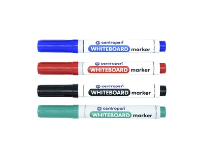 Táblamarker 2,5mm, kerek hegyű, Centropen 8559, 4 klf. szín