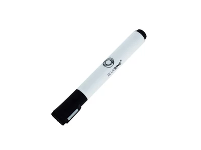 Táblamarker 3mm, mágneses, táblatörlővel multifunkciós Bluering® fekete