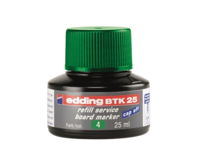 Tinta utántöltő táblamarkerhez 25ml, Edding BTK25 zöld 