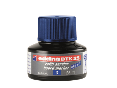 Tinta utántöltő táblamarkerhez 25ml, Edding BTK25 kék 