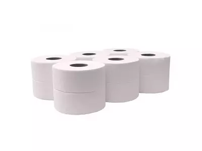 Toalettpapír 2 rétegű közületi átmérő: 19 cm 105 m/tekercs 12 tekercs/karton Millena fehérített_219R105