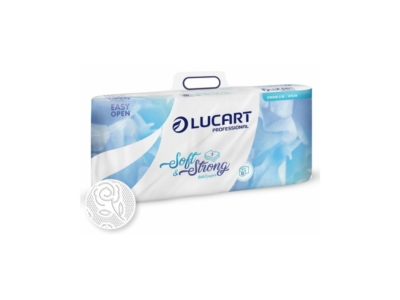 Toalettpapír 3 rétegű 120 lap/tekercs cellulóz hófehér 10 tekercs/csomag 3.10 Strong Lucart_811C08