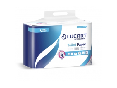Toalettpapír 3 rétegű 140 lap/tekercs 100 % cellulóz hófehér 24 tekercs/csomag 3.24 Strong Lucart_811C78