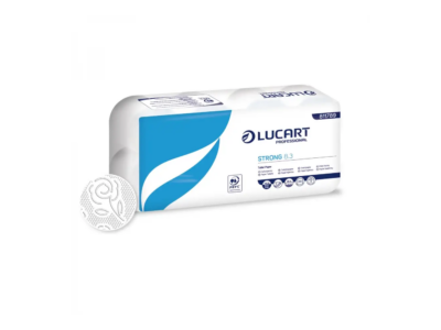 Toalettpapír 3 rétegű 250 lap/tekercs cellulóz hófehér 8 tekercs/csomag 8.3 Strong Lucart_811789P