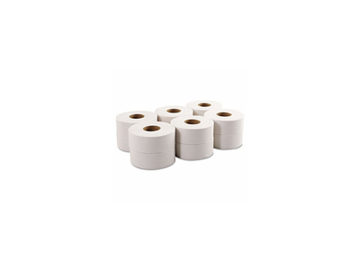 Toalettpapír 2 rétegű közületi átmérő: 19 cm 105 m/tekercs 12 tekercs/karton Millena fehérített_219R105