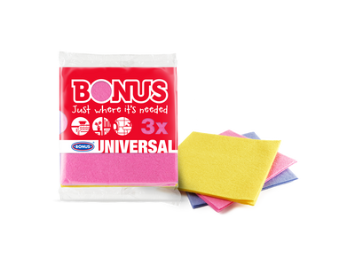 Törlőkendő általános 3 db/csomag Bonus B163