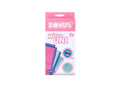 Törlőkendő mikroszálas Micro Uni 1 db/csomag Bonus_B453